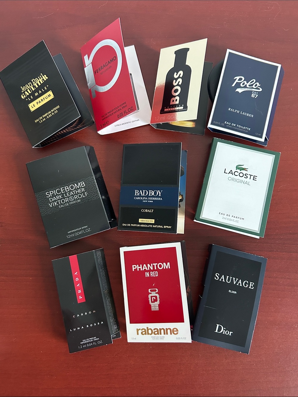 10 pieces men’s Samples collection